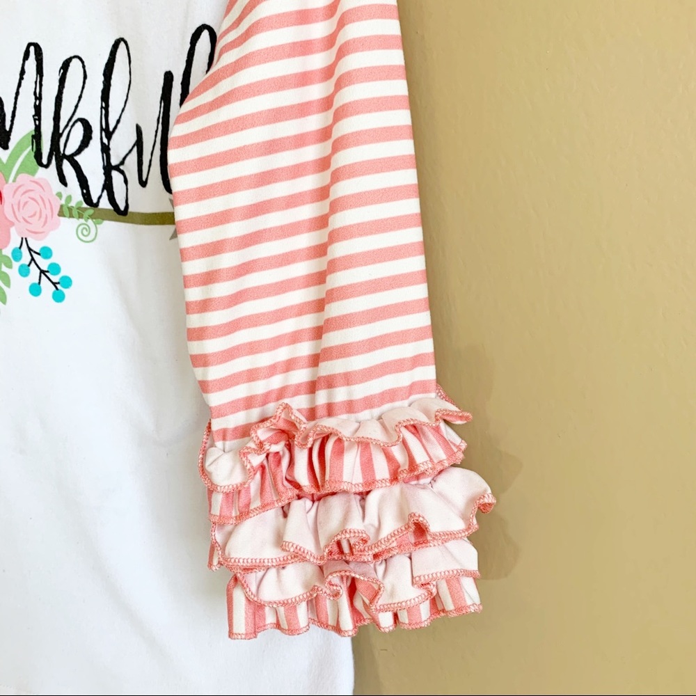 Girls Thankful Ragland Stripe Too Ruffle RELISTED - Picture 3 of 9